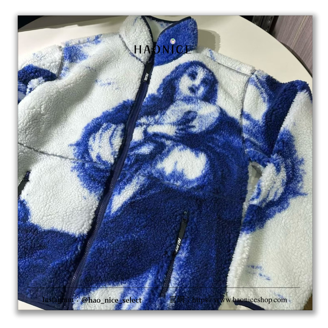 【HAO NICE】根本就是藝術品🔥Palace 假日系列✨聖母瑪利亞 耶穌 畫作 長袖 羊羔絨 外套 休閒外套
