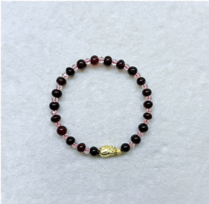 VF014 撫順龍滴血貔貅diy手串6m