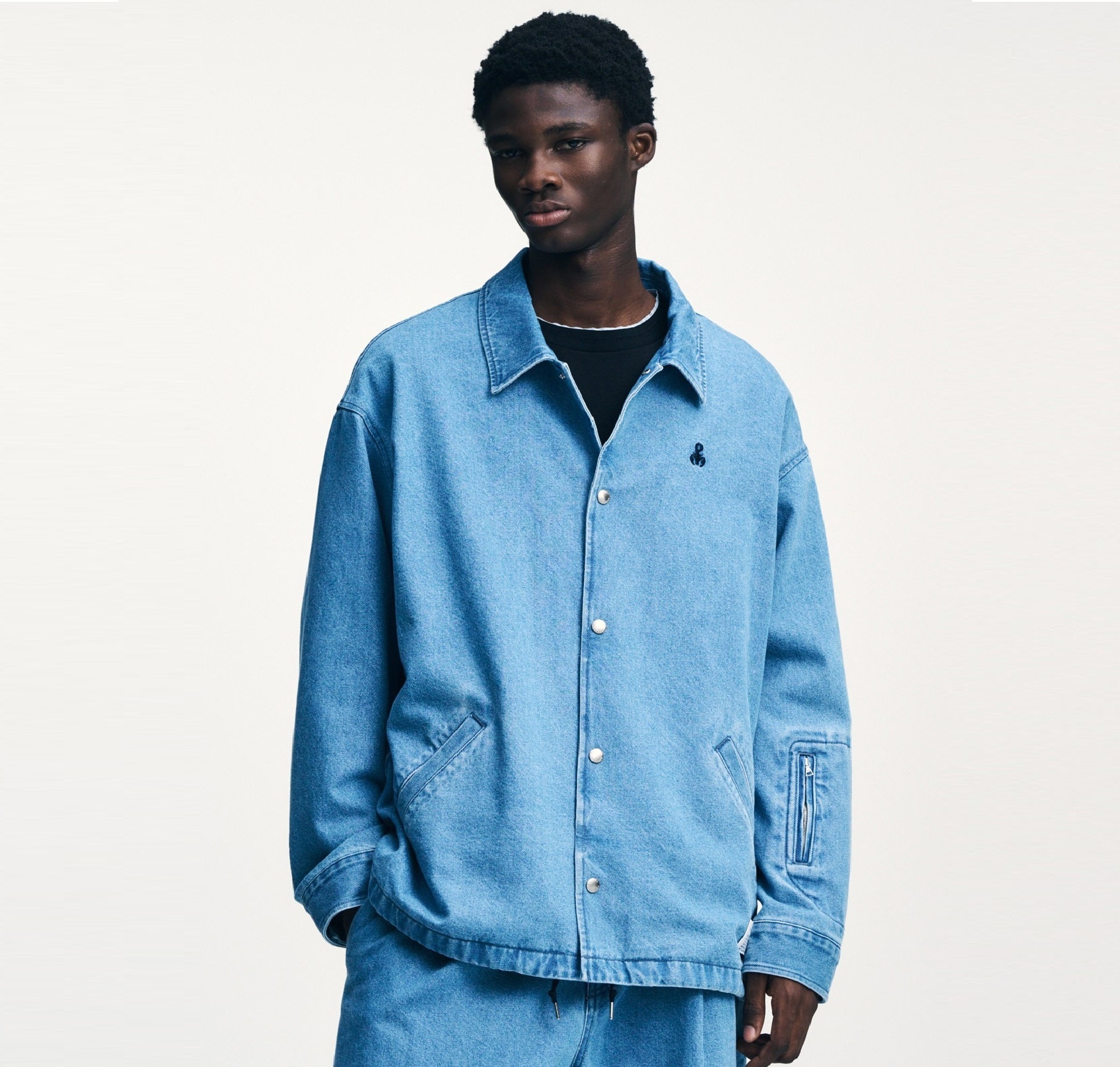 SOPHNET 2026 DICKIES OVERSIZED COACH JACKET - LT.INDIGO PRE ORDER ITEM (預訂中)