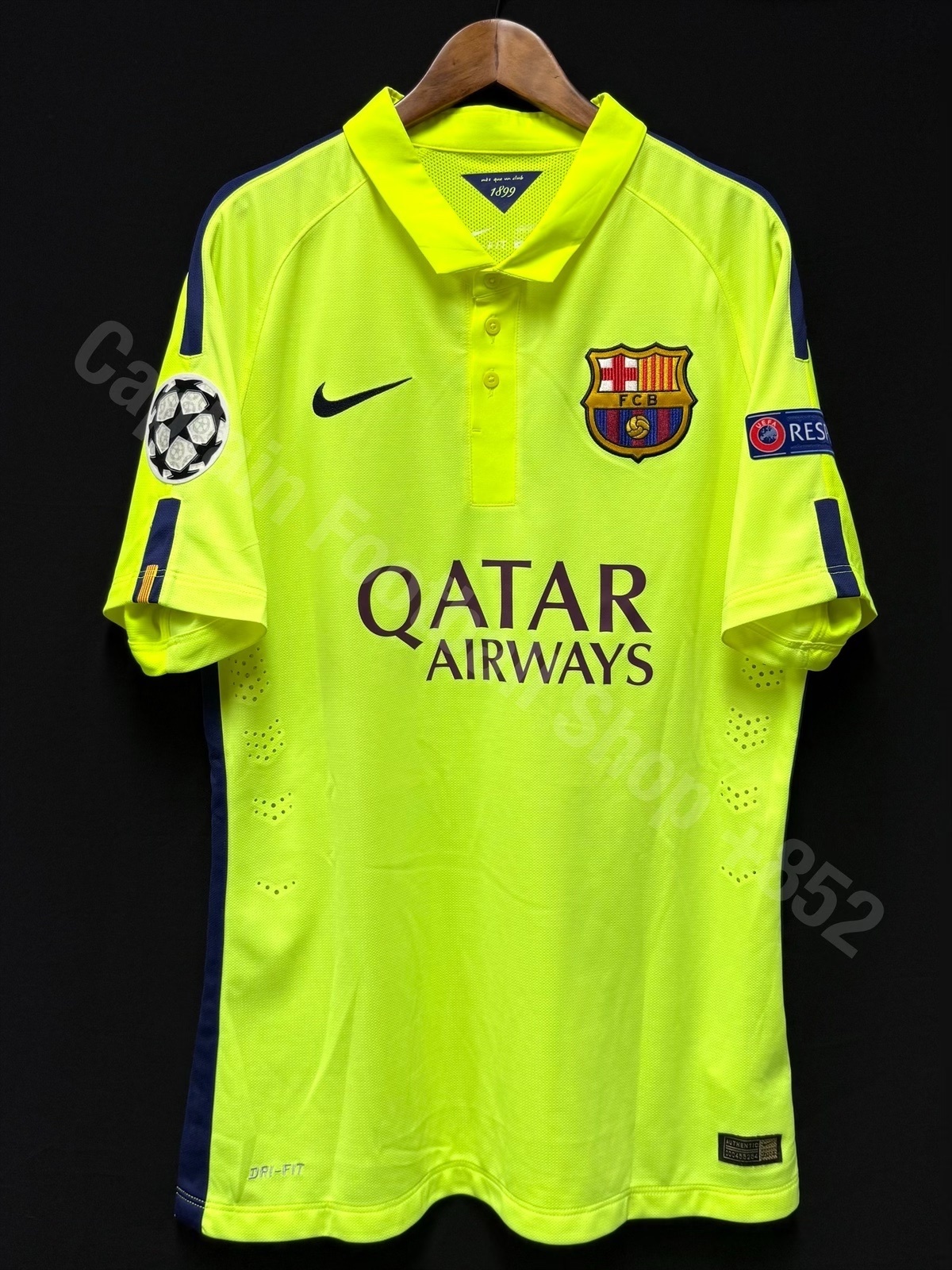FC Barcelona 2014-2015 Nike Third Authentic Player Issue Shirt #9 SUAREZ