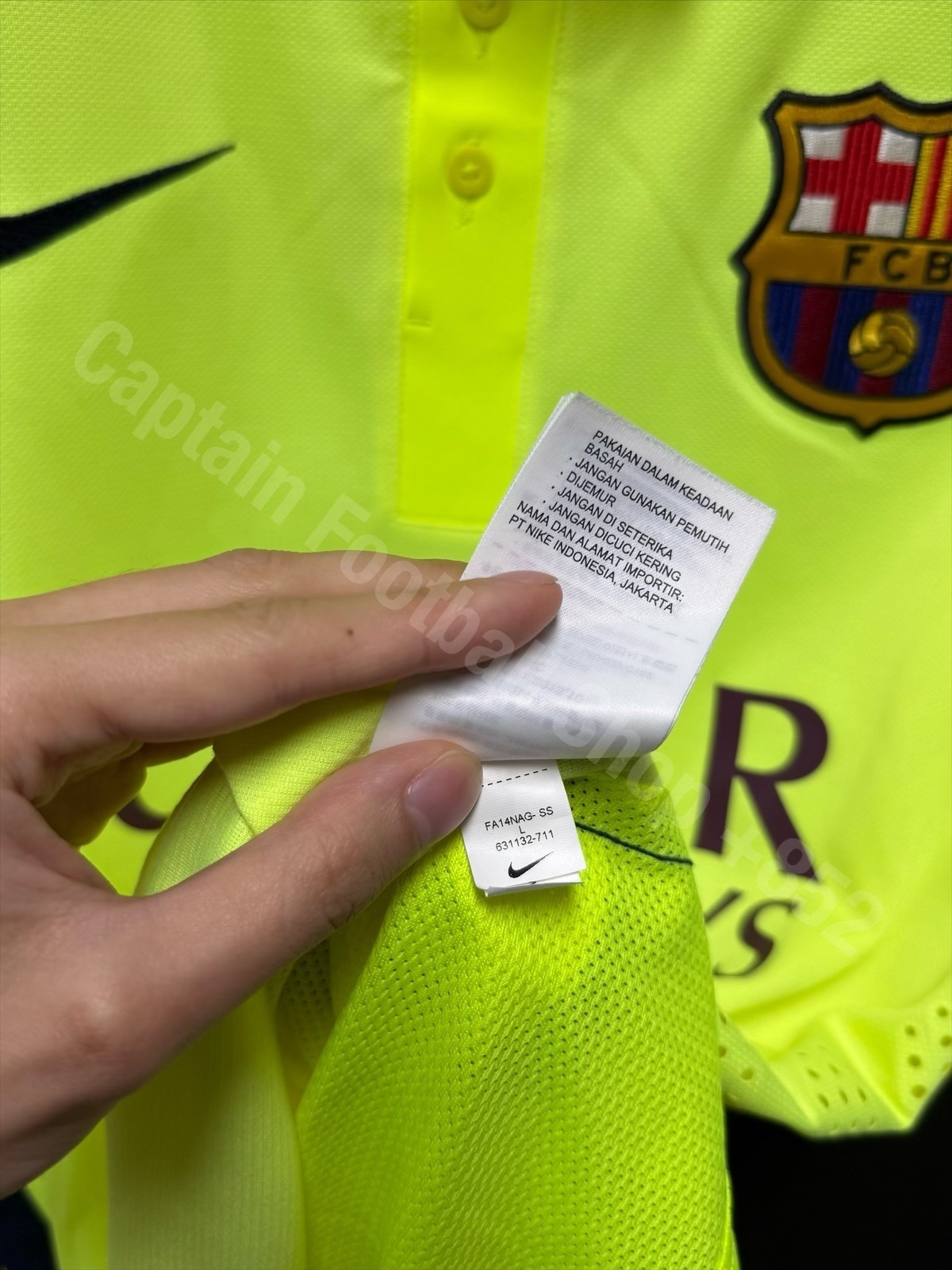 FC Barcelona 2014-2015 Nike Third Authentic Player Issu