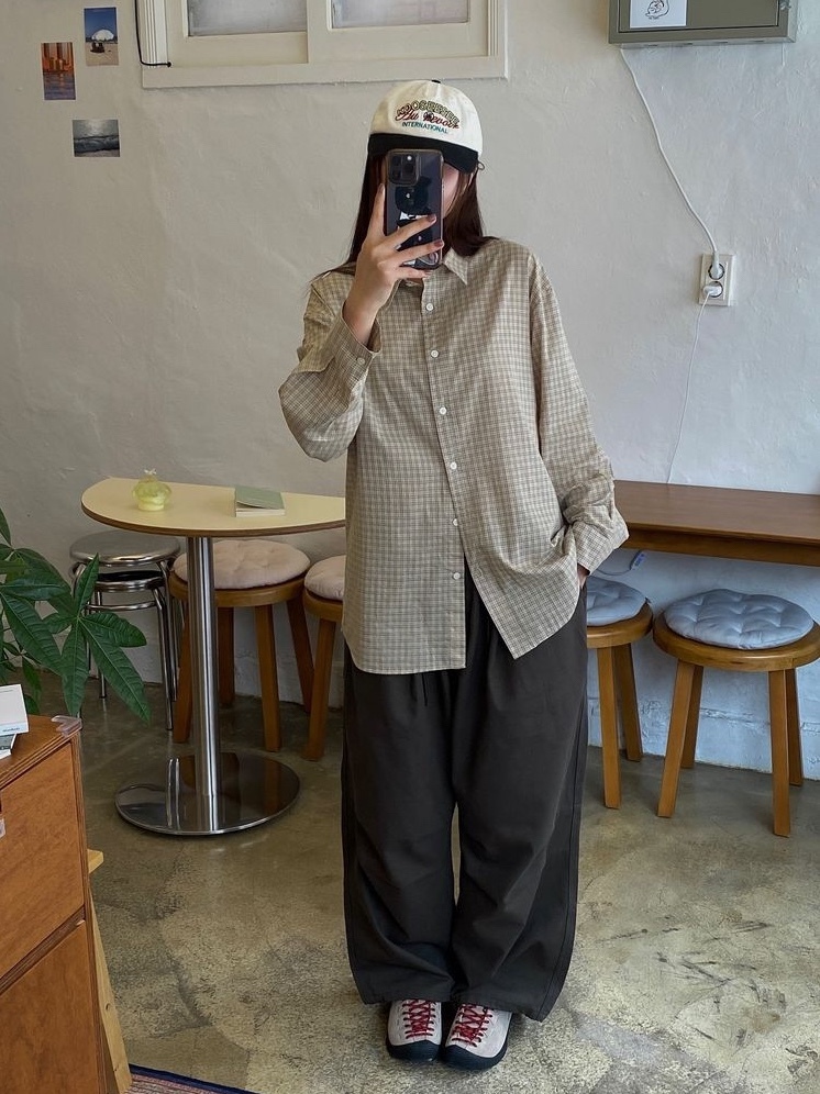 經典小格紋襯衫