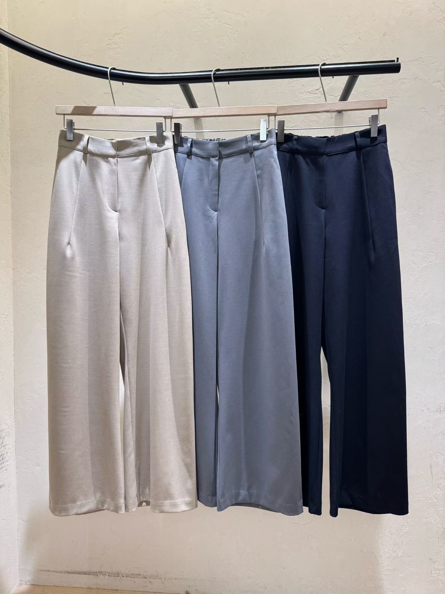 WJ5508 後橡筋直筒西褲 *特價* (充值購物金不適用)