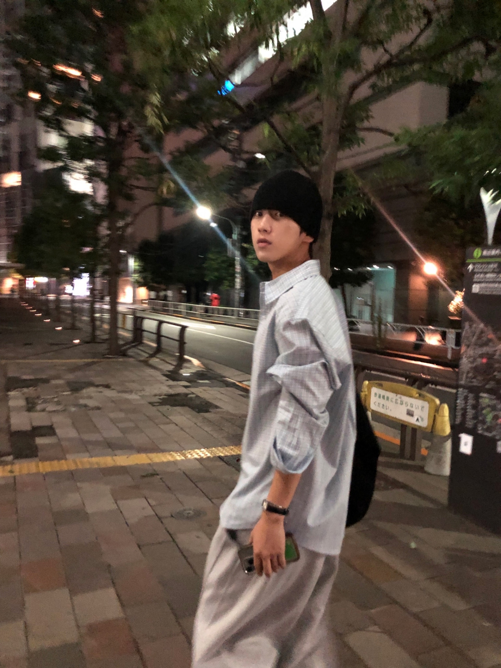 韓系歐巴方格襯衫