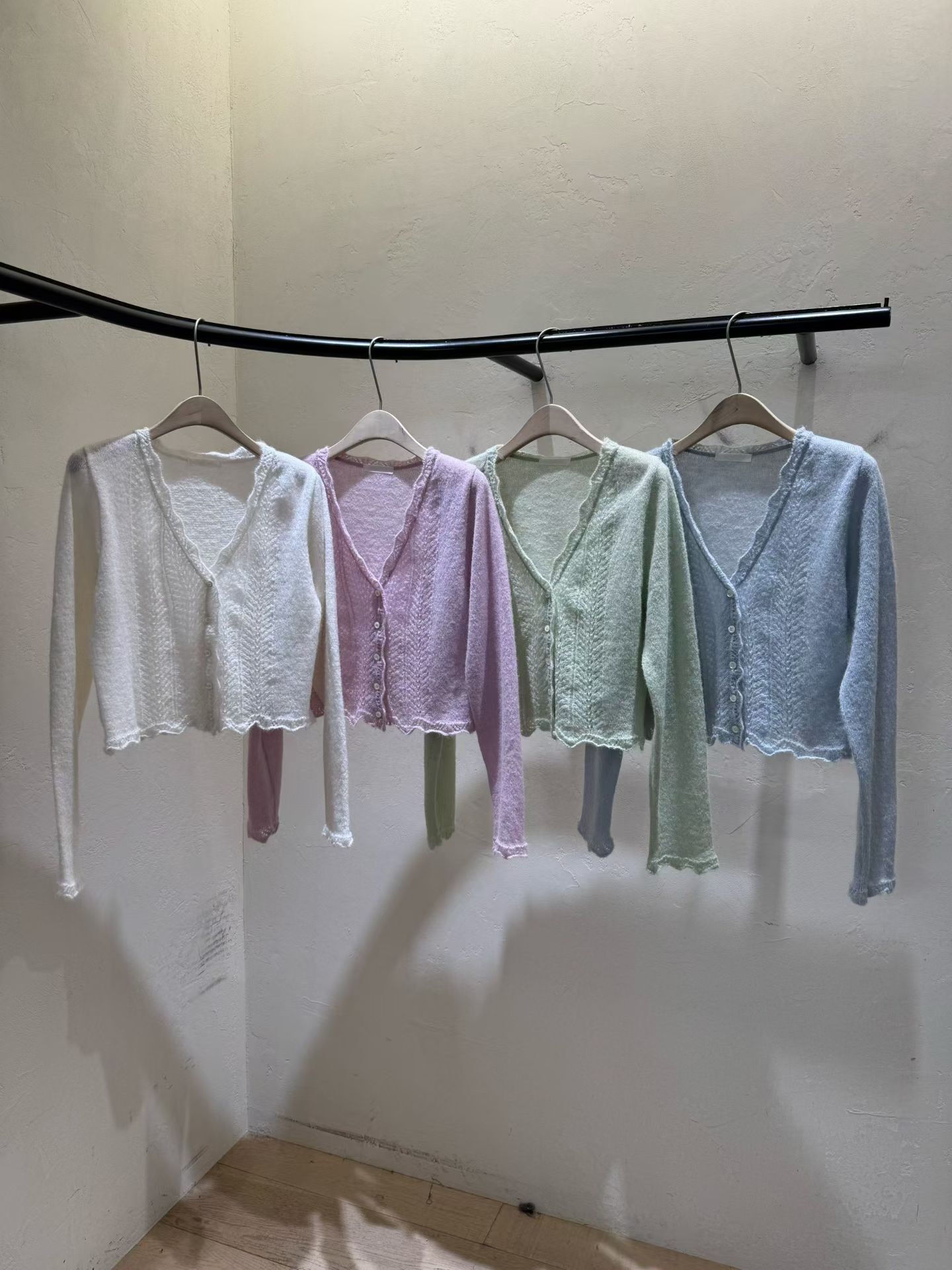 WJ5512 春日色系針織小外套 *特價* (充值購物金不適用)