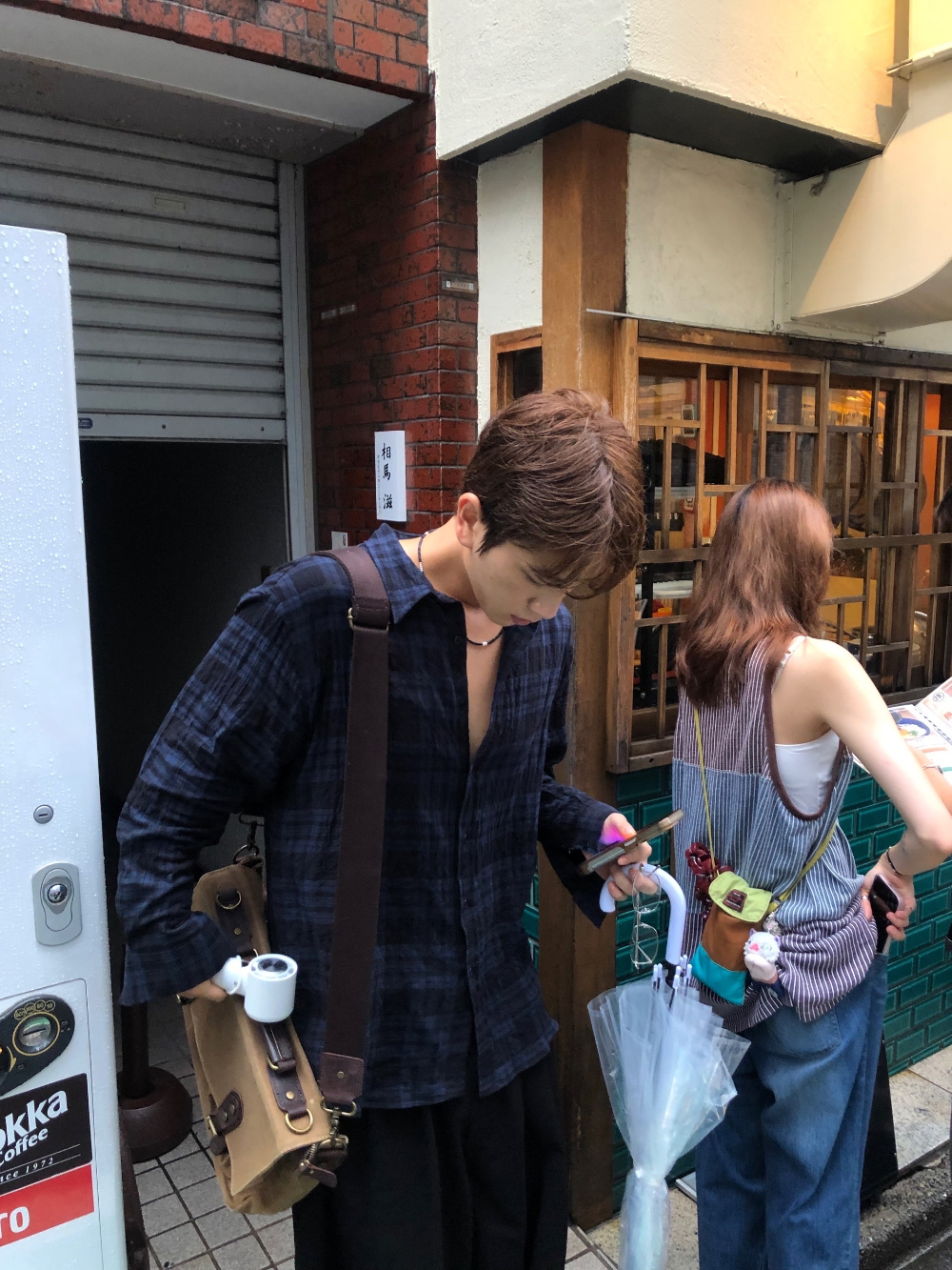 慵懶大方格紋質感襯衫