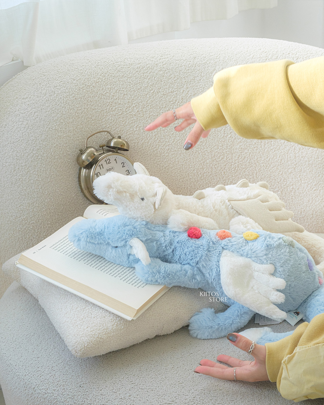 【預購】Jellycat 夢幻雪龍 天空藍 彩色雪龍 50cm