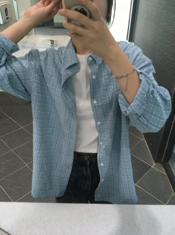 春天微風白樺樹襯衫