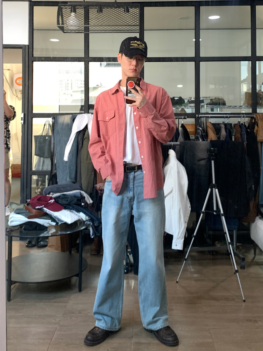 簡約直筒修身牛仔褲