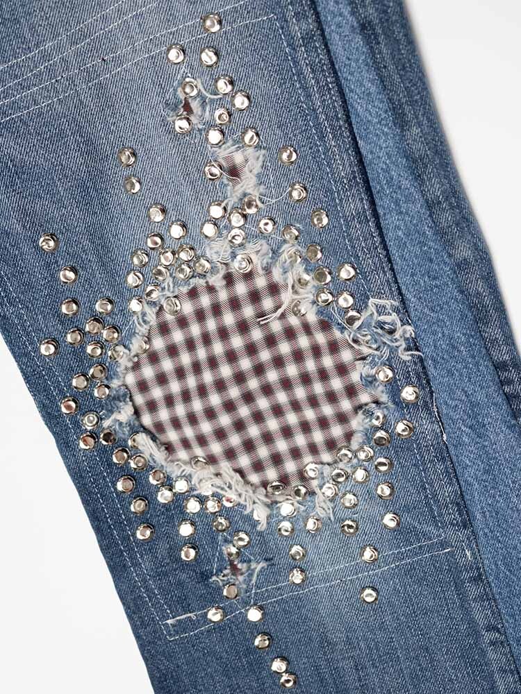 Studded Jeans - Blue