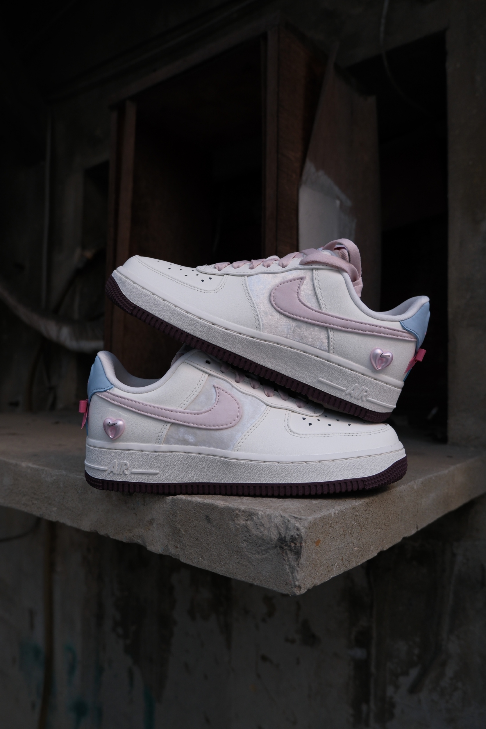 Nike Air Force 1 '07 情人節限定 愛心 蝴蝶結 IQ4937-161