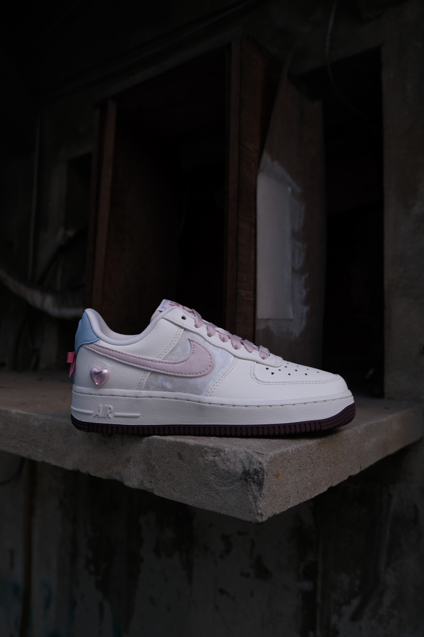 Nike Air Force 1 '07 情人節限定 愛心 蝴蝶結 IQ4937-161