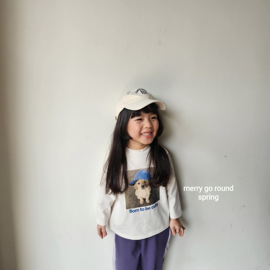 正韓春Merry-go-round 戴帽子狗狗薄長袖上衣