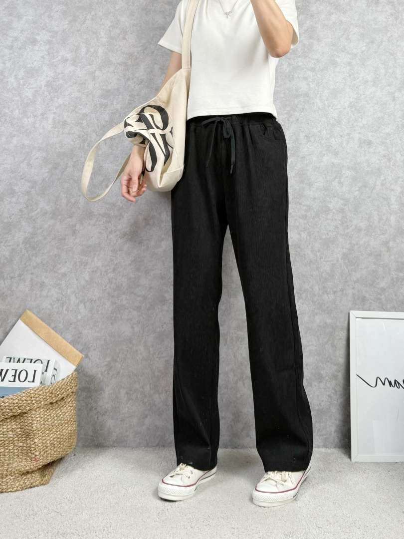 燈芯絨細紋內刷毛寬褲｜不厚重也保暖・修身顯瘦的秋冬日常褲款 ⚡️限量 搶現貨 ⚡️