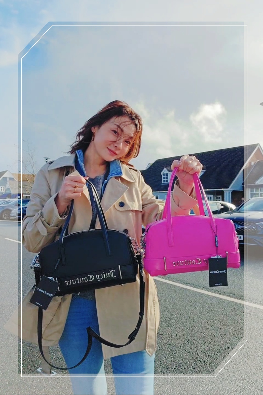 英國代購 (獨立訂單)-JUICY COUTURE Black Jasmine Bowling Bag