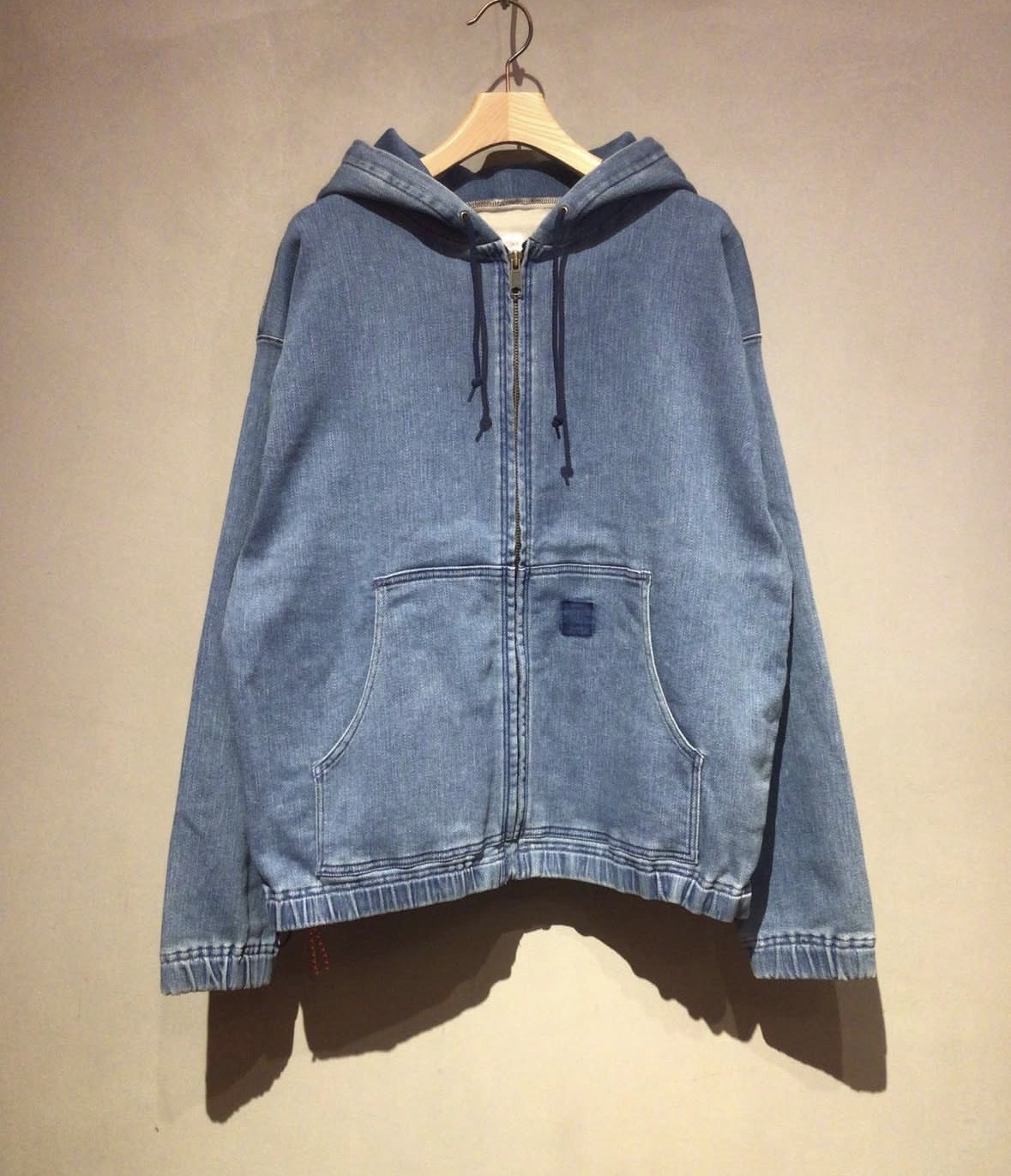 BEAMS JAPAN｜KNIT LIKE DENIM HOODIE