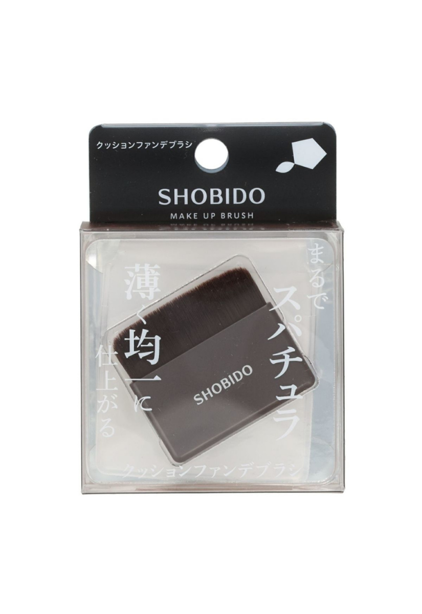 【 預購 】SHOBIDO 氣墊粉餅專用粉底刷 (薄型刮棒質感/附收納袋) 日本