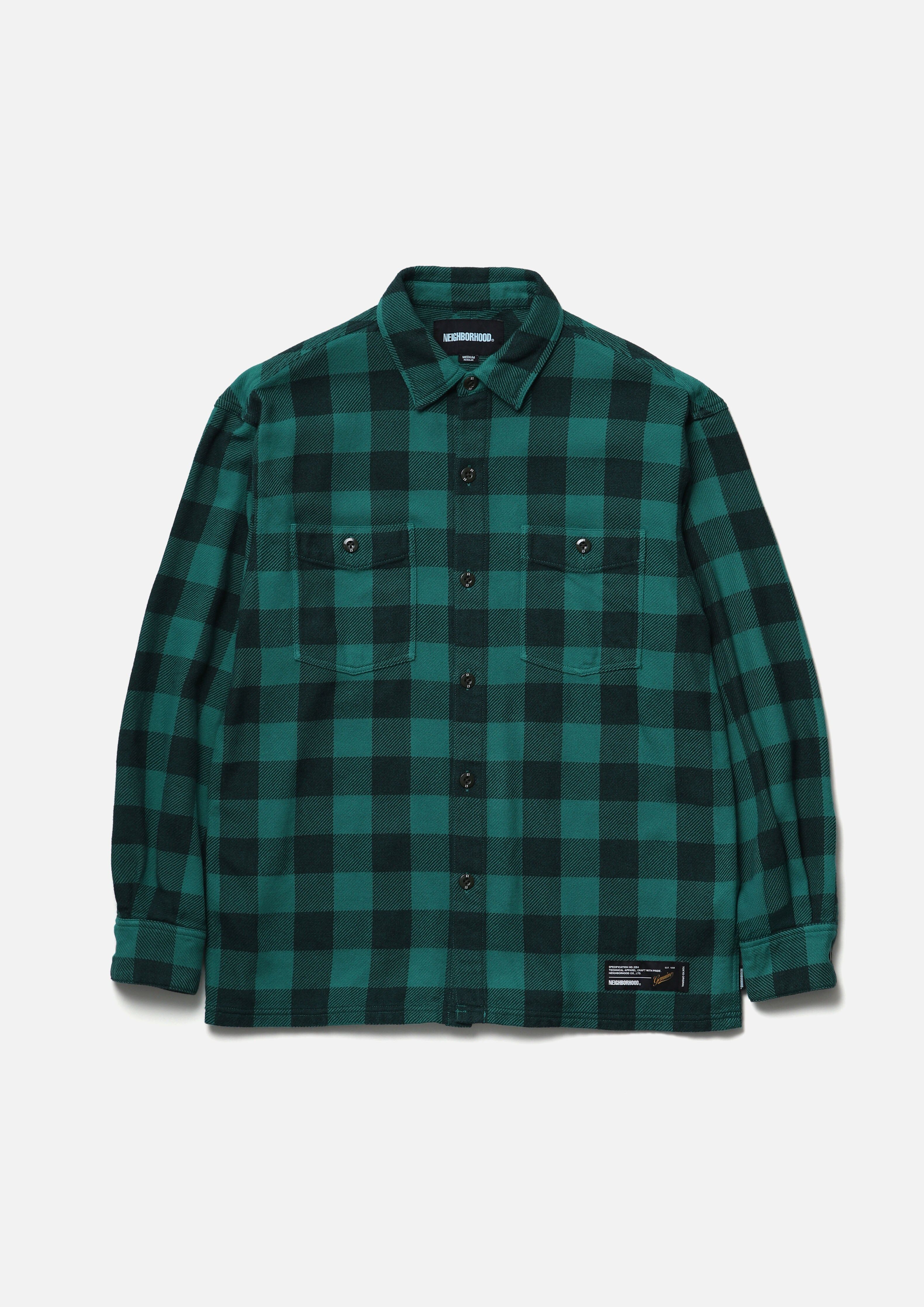 『代購商品』2026SS NEIGHBORHOOD NBHD GARMENT DYED BLOCK CHECK SHIRT LS 襯衫 261AQNH-SHM03