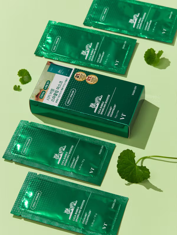 VT 積雪草老虎氧氣泡泡清潔面膜 (10g X 4入)