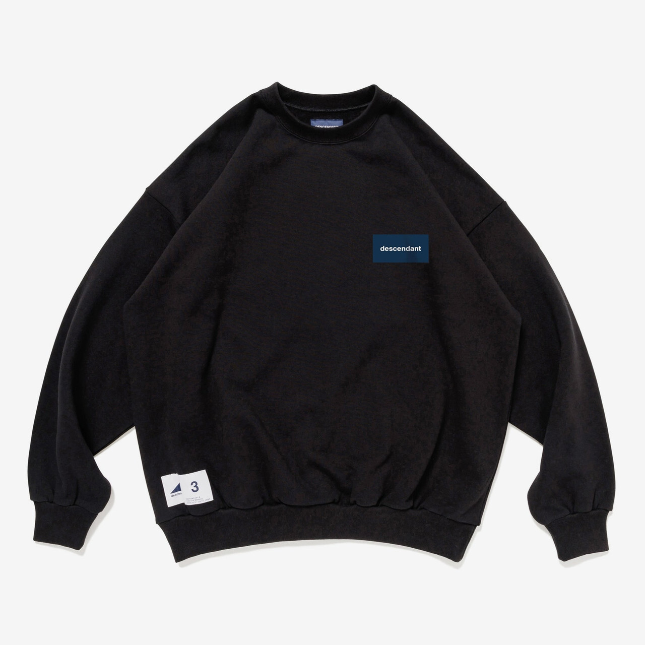[現貨] DESCENDANT FW25 CETUS CREW NECK| Black / Grey