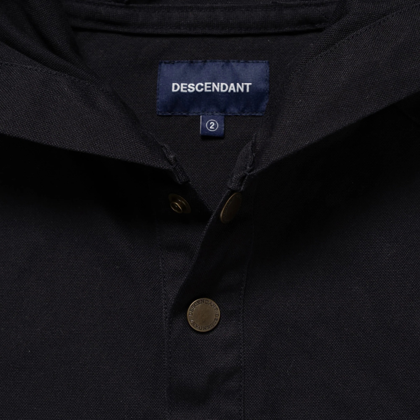 DESCENDANT FW25 MOLE HOODED LS SHIRT| Black / Gray