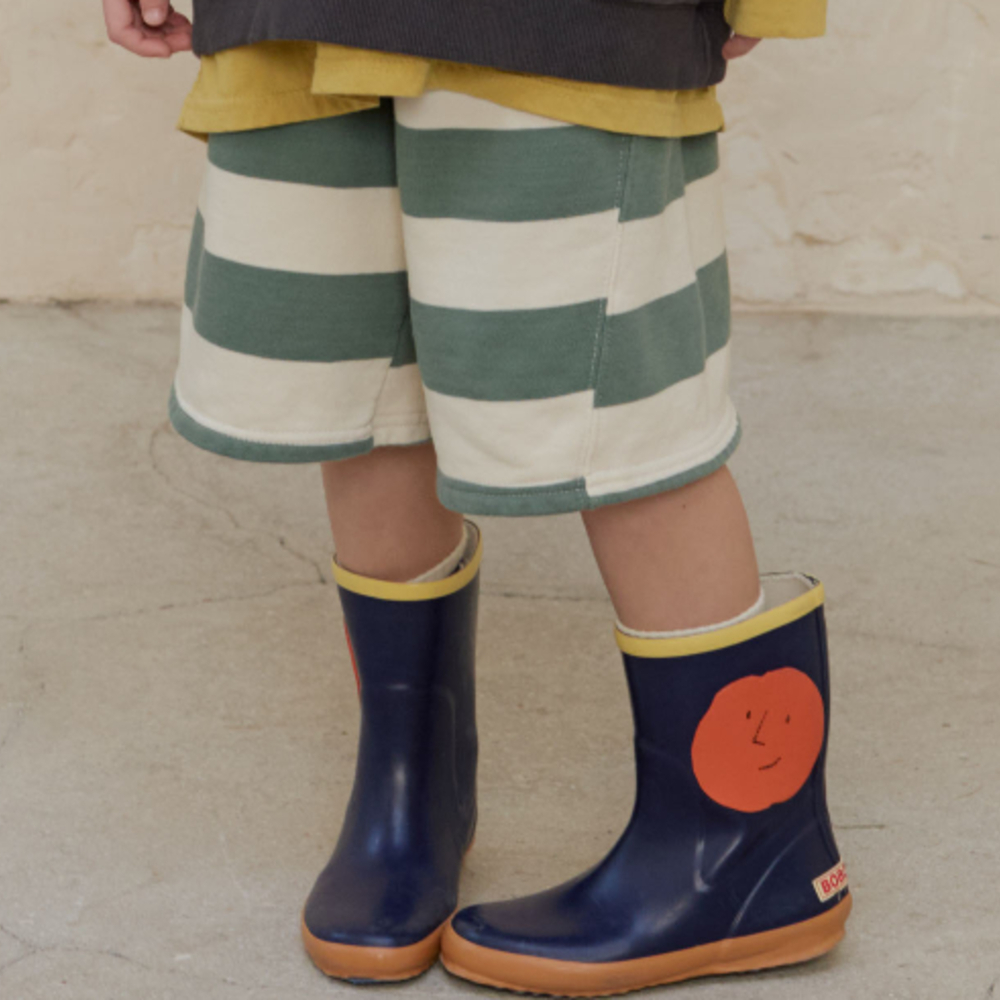 90-160 寬條紋及膝褲 2色