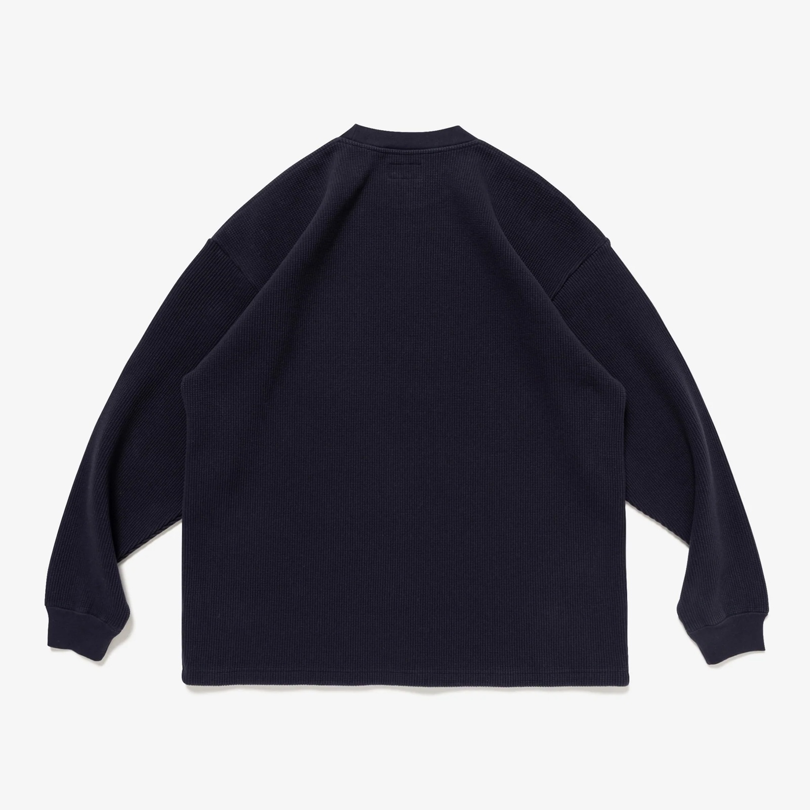[現貨] DESCENDANT FW25GAUFRE WAFFLE LS | Black / Navy