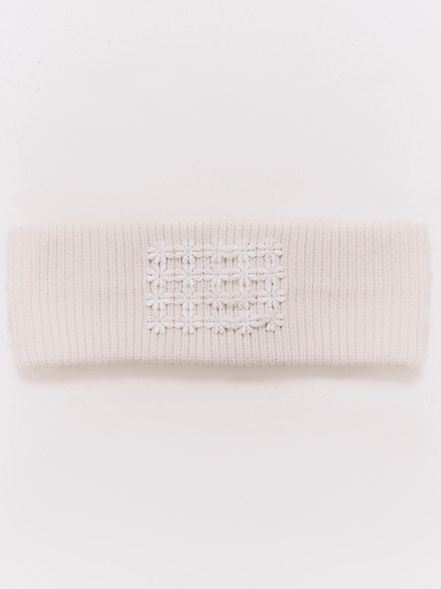 ANOWHEREMAN｜Patchwork Knit Headband Grey (Unisex)