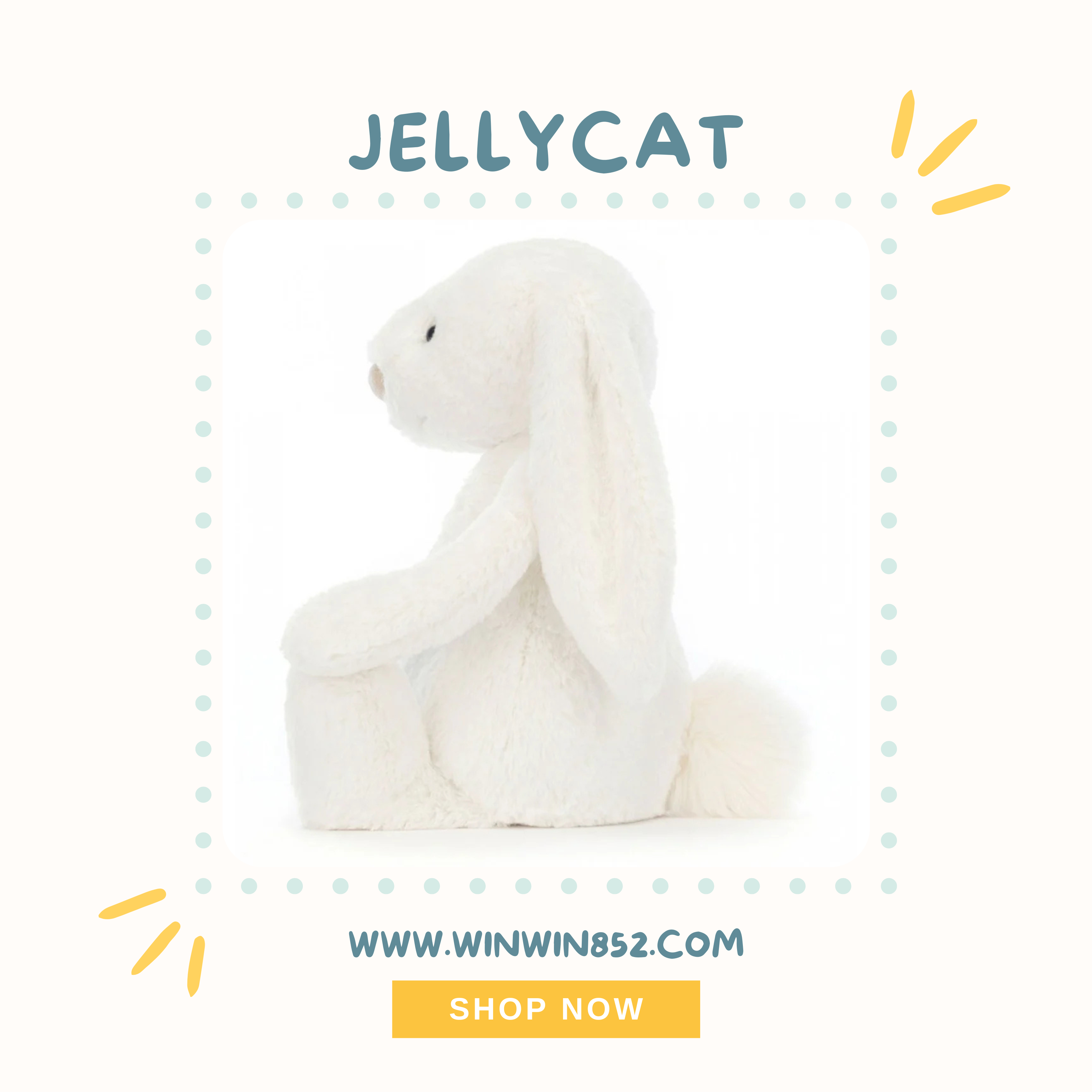 Jellycat Bashful Luxe Bunny Luna 51cm
