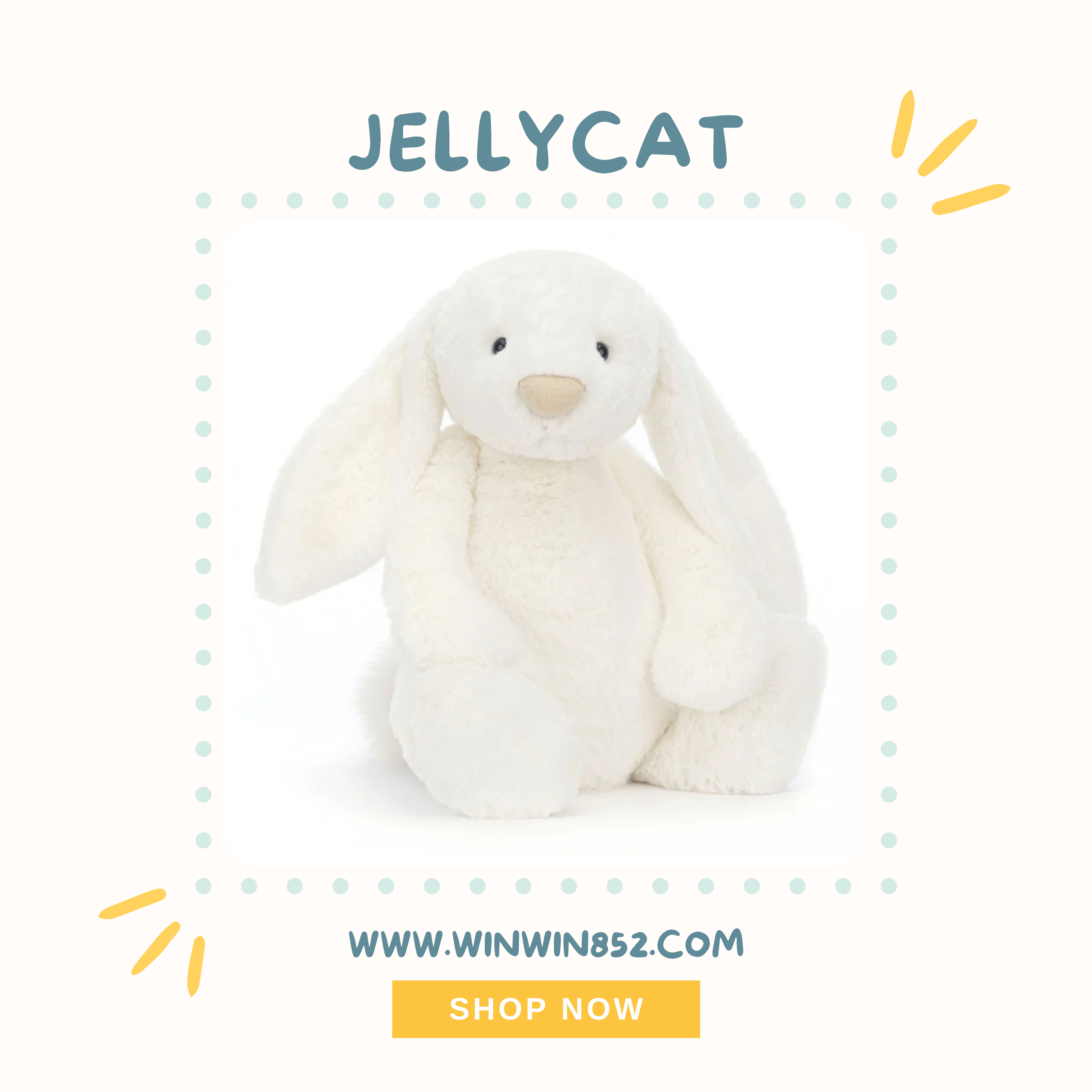Jellycat Bashful Luxe Bunny Luna 51cm