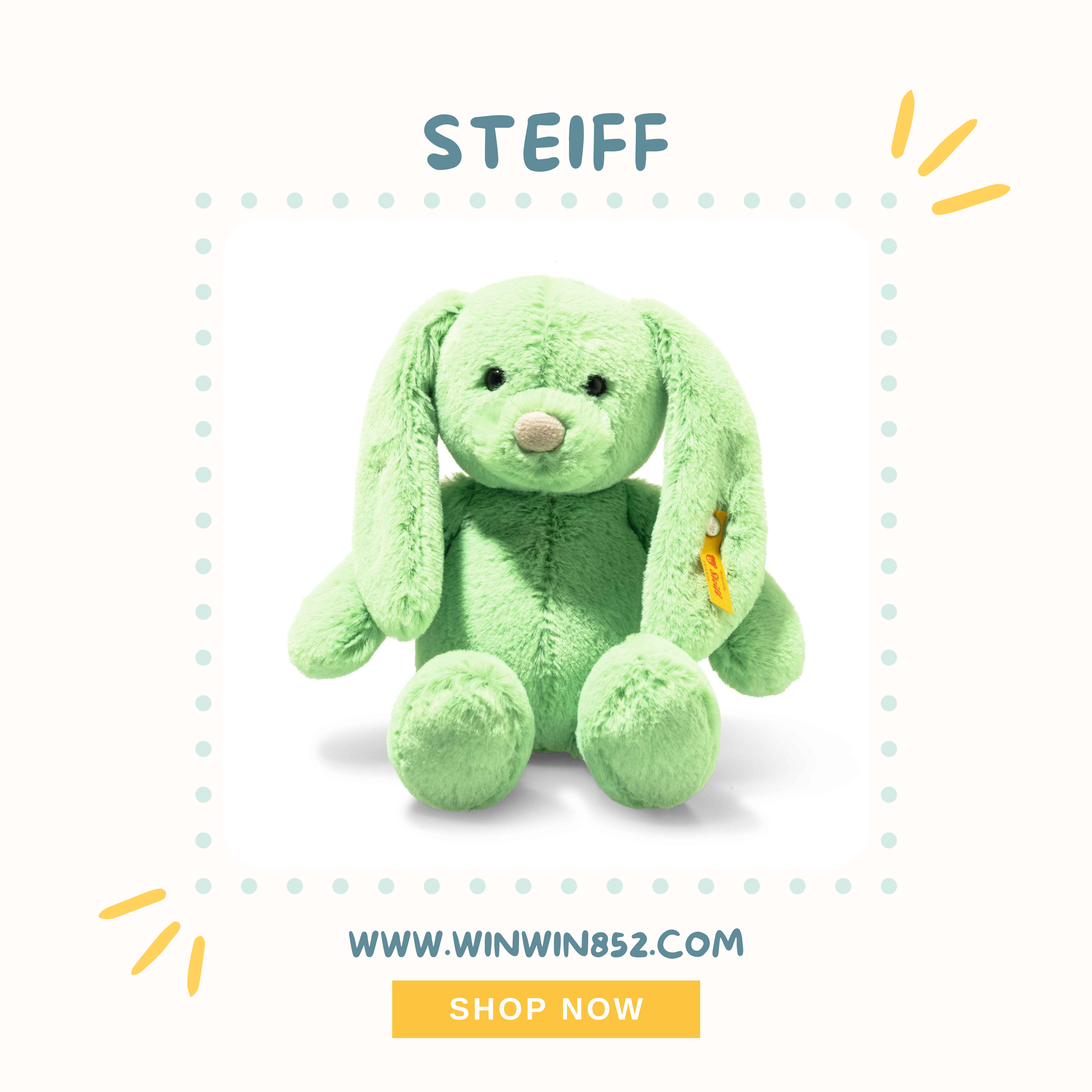 Steiff Tilda Rabbit Light Green 20 cm