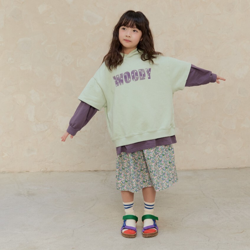 90-160 短袖寬幅帽T 2色