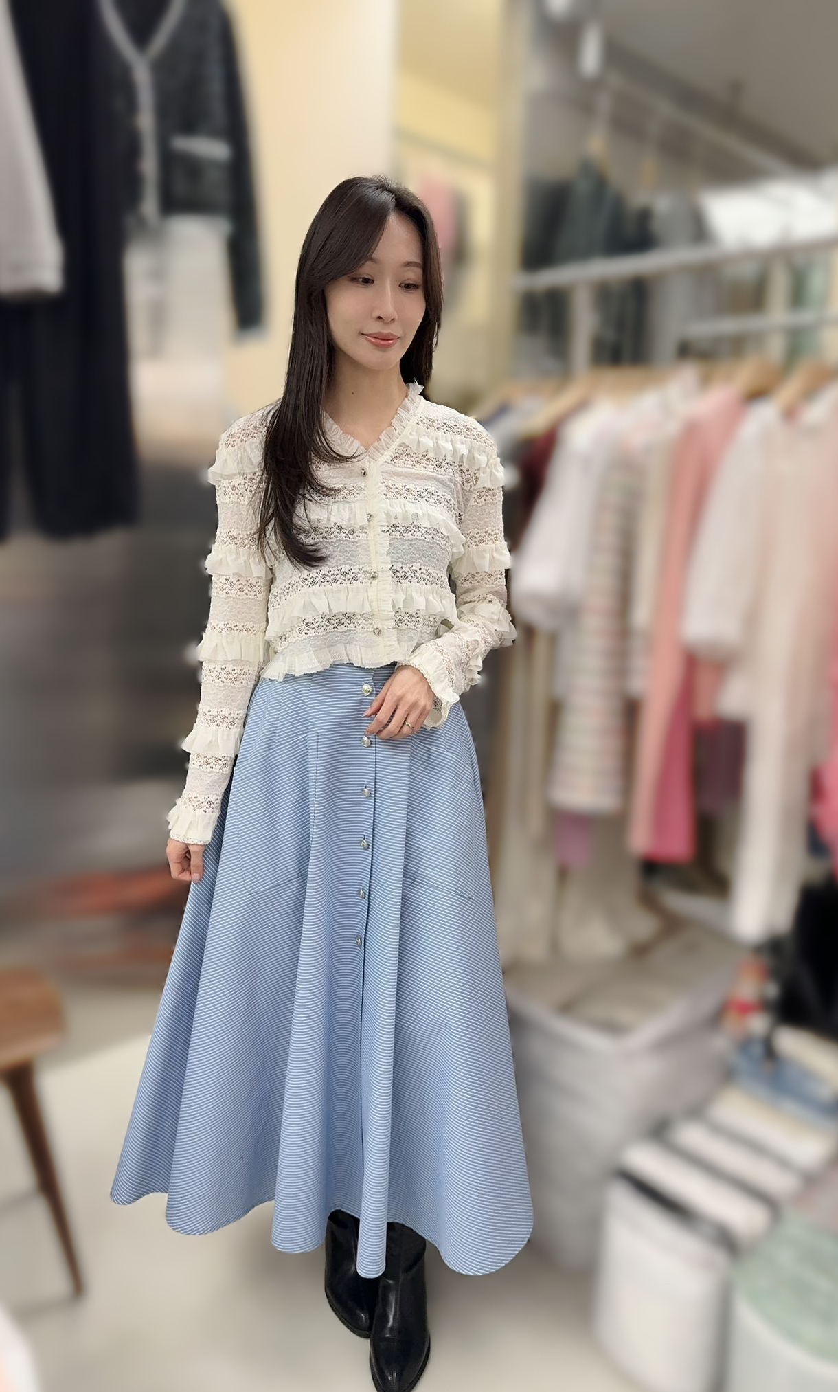 CR04 長裙 腰 24-31/hip 60/ 長36  $599 (一口價)