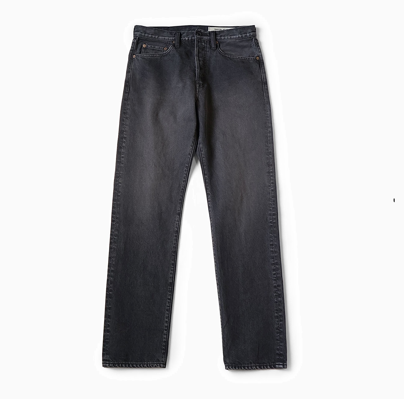 KAPITAL 14oz Black x Black Denim 5P Monkey CISCO JEANS (Processed) - PRE ORDER ITEM (預訂中)