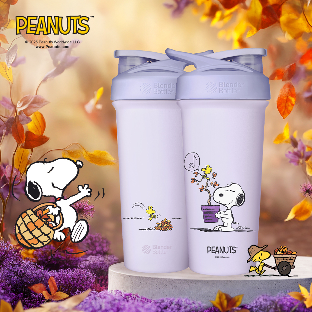 Peanuts 史努比 不鏽鋼保溫保冰杯| 紫秋落葉