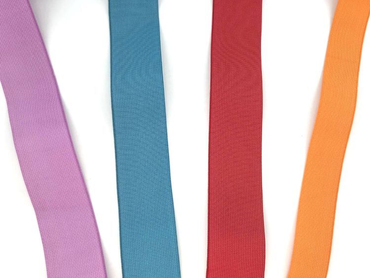 彩色寬版鬆緊帶/4個顏色 2種寬度_絕版Outlet