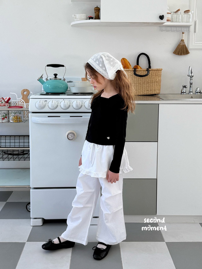 正韓春second moment  兩色經典甜美疊穿裙褲