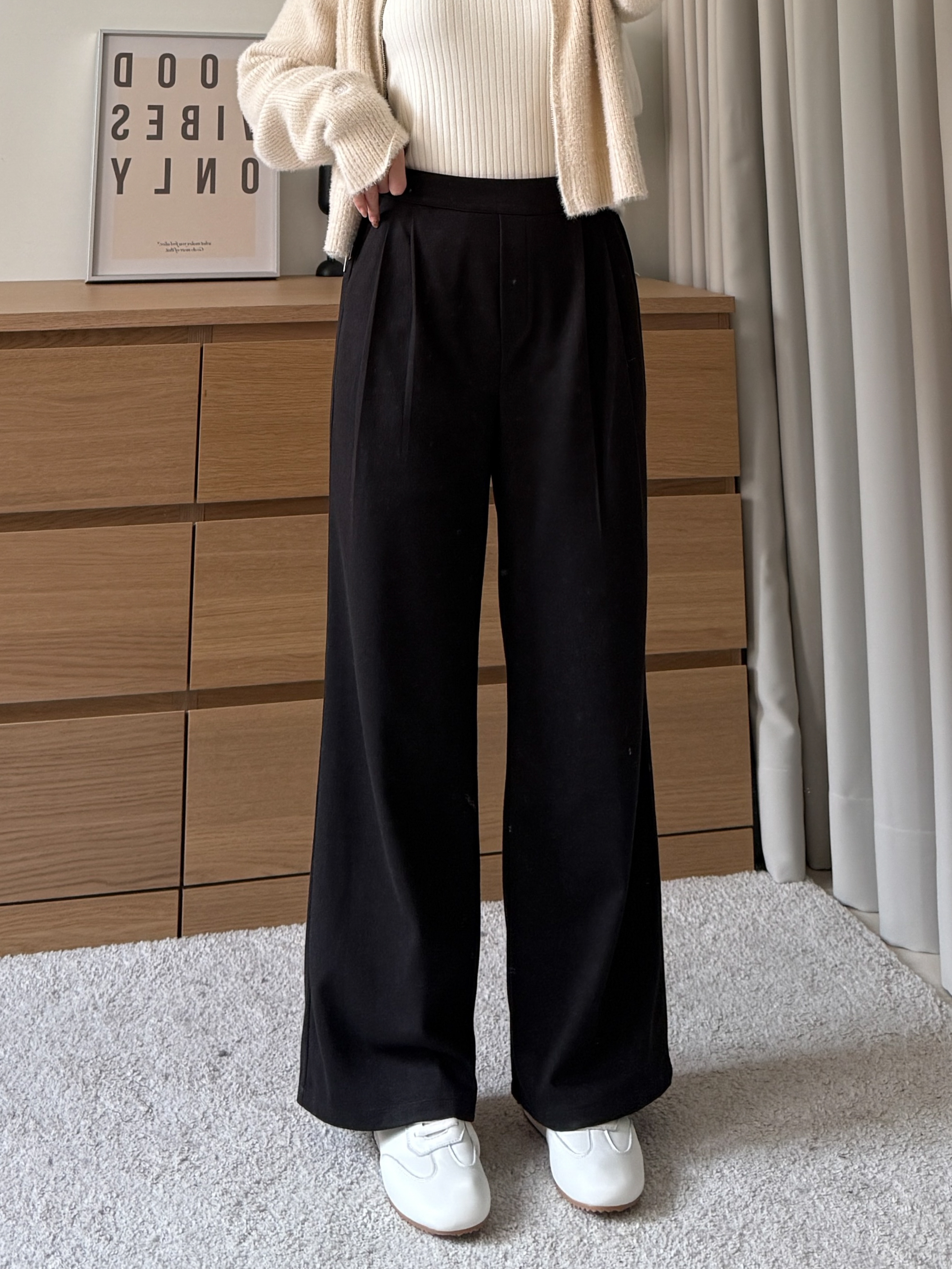 自訂 親膚遮肉顯瘦西褲