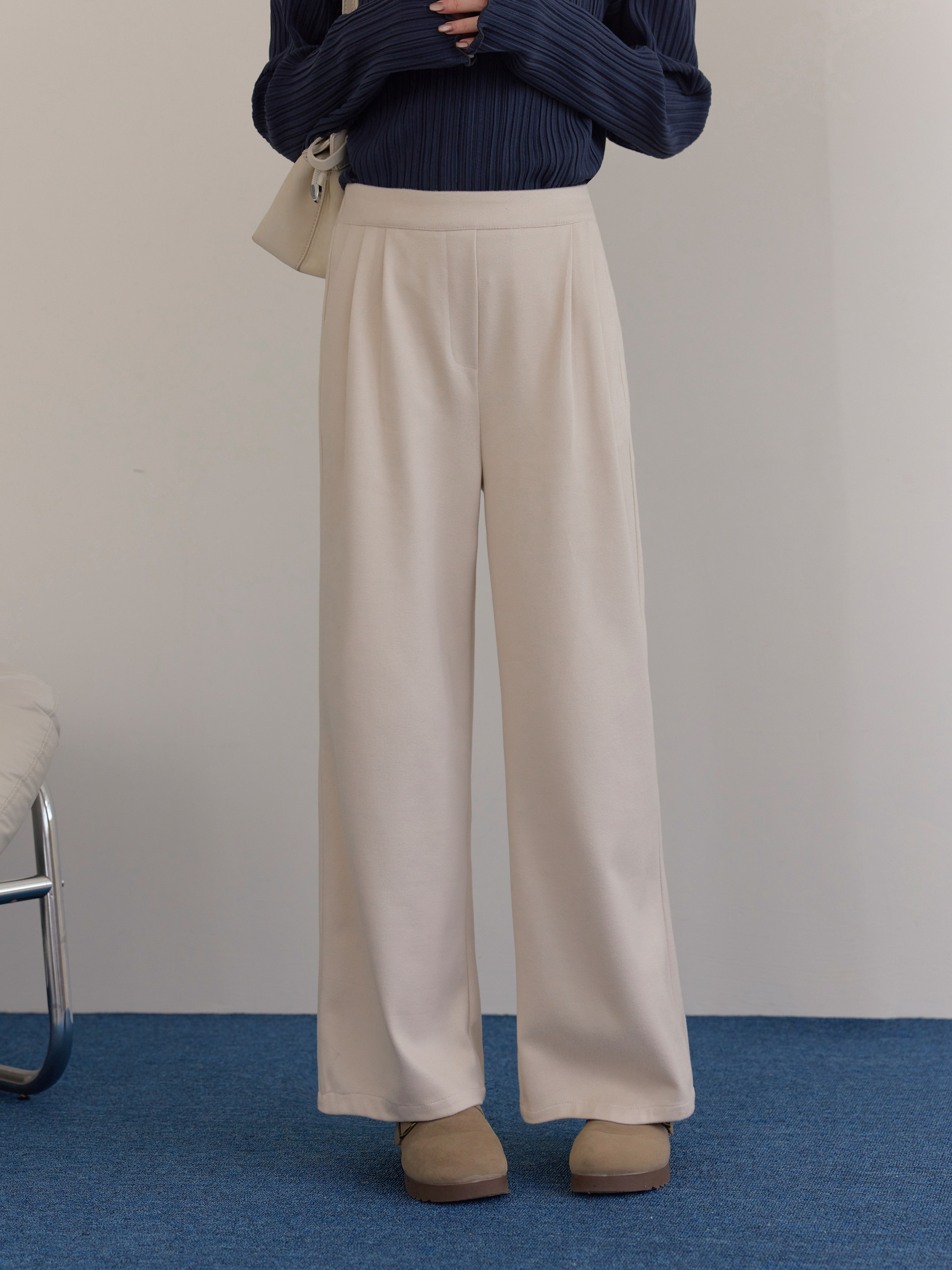 自訂 親膚遮肉顯瘦西褲