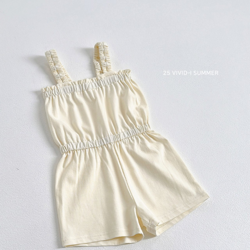 正韓🇰🇷VIVID-I 素色鬆緊連身褲(S)