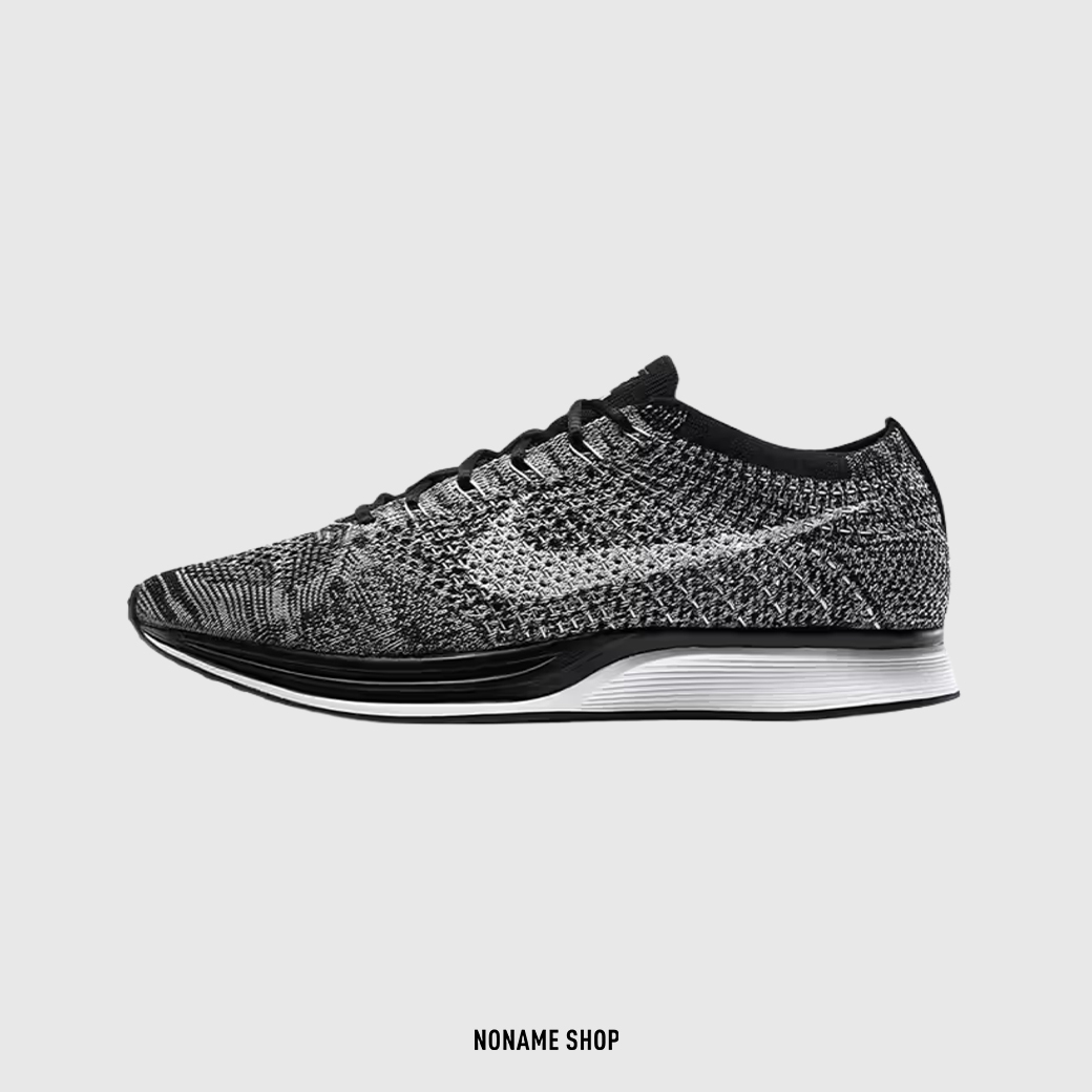 🔥(B) 馬上帶走🔥 NIKE FLYKNIT RACER OREO 2 編織 雪花 運動鞋 黑白 (女款)