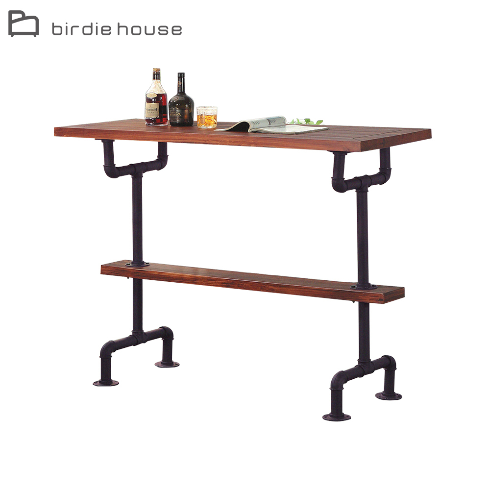 柏蒂家居-摩根4.7尺工業風造型水管吧台桌/長桌