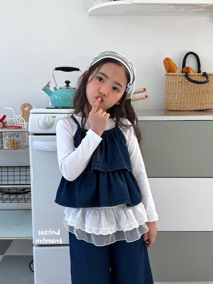 正韓春second moment  荷葉邊疊穿背心