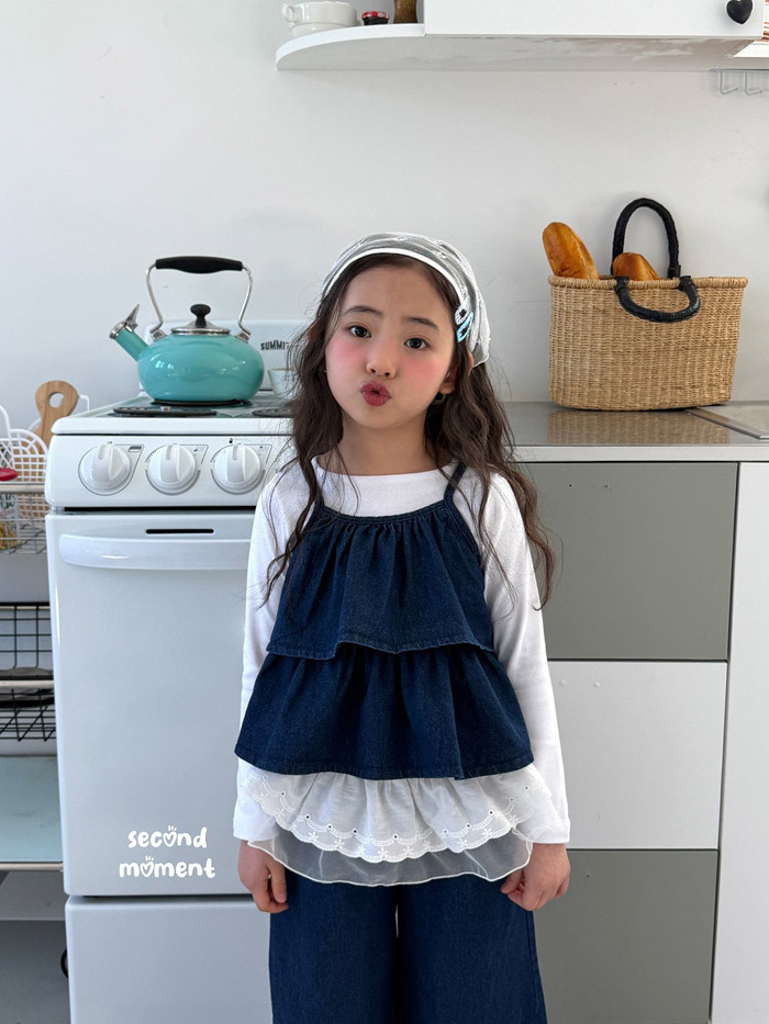 正韓春second moment  荷葉邊疊穿背心