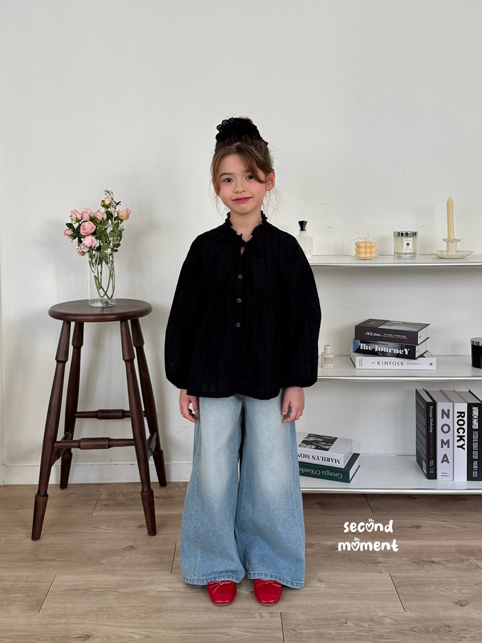 正韓春second moment  兩色輕浪漫綁帶上衣