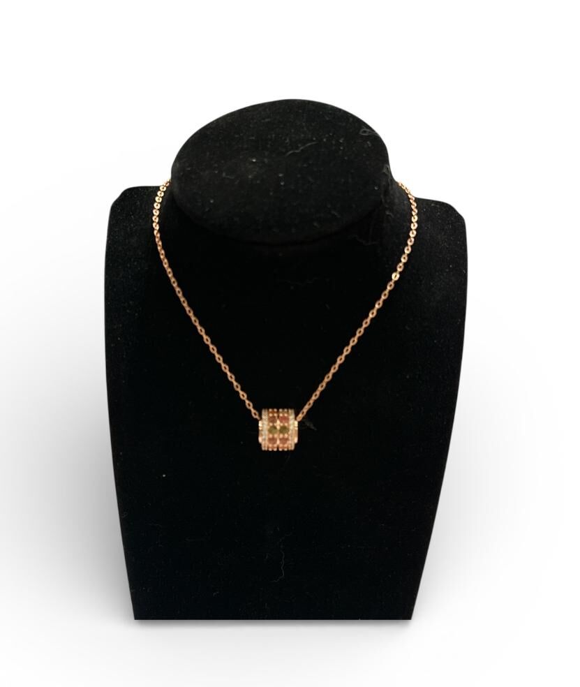 0211PT17-開運手飾PT-碧璽路路通頸鏈 鍊長17吋 (A17)