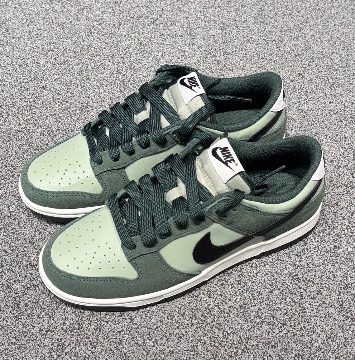 男鞋 NIKE DUNK LOW RETRO SE 'Jade Horizon' 綠黑 麂皮 復古 低筒 休閒鞋【IB6399-301】
