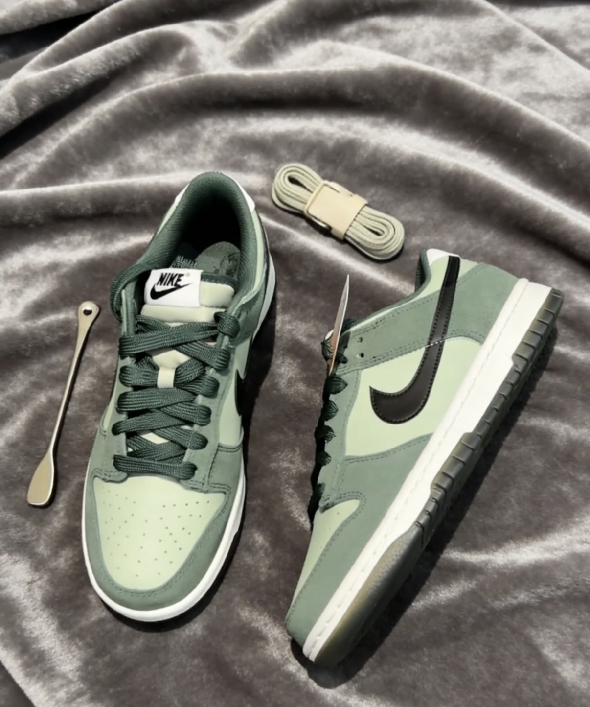 男鞋 NIKE DUNK LOW RETRO SE 'Jade Horizon' 綠黑 麂皮 復古 低筒 休閒鞋【IB6399-301】