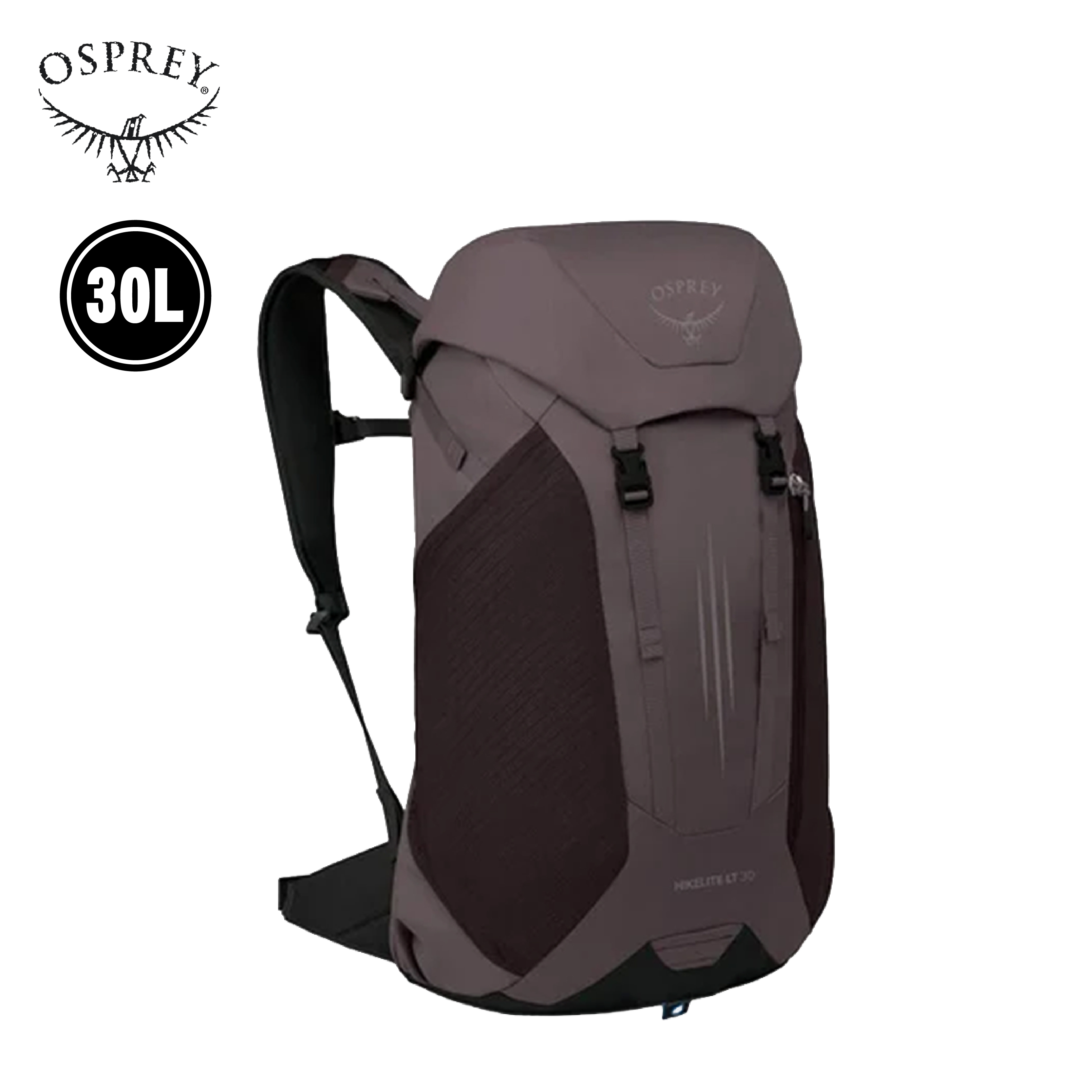 Osprey 美國 Hikelite LT 30L 專業健行背包 (石墨紫) 72OS007576