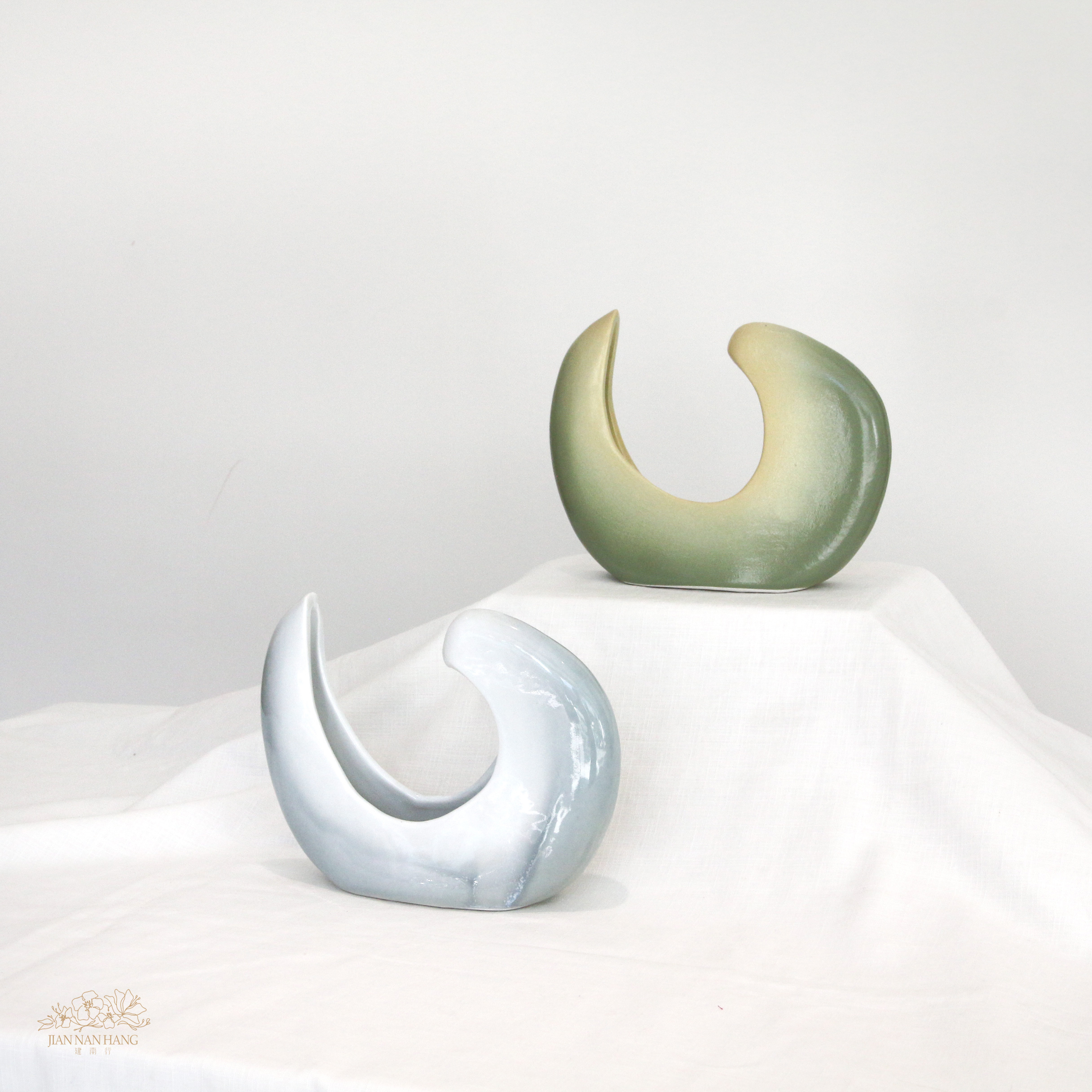 手作陶瓷花器-圓滿 2色